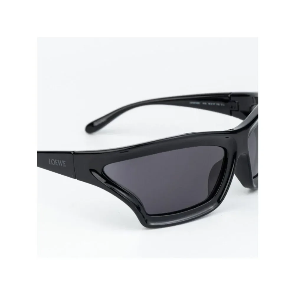 Loewe x PAULA'S IBIZA Men Sunglasses Black Smoke Wraparound LW40143U 01A